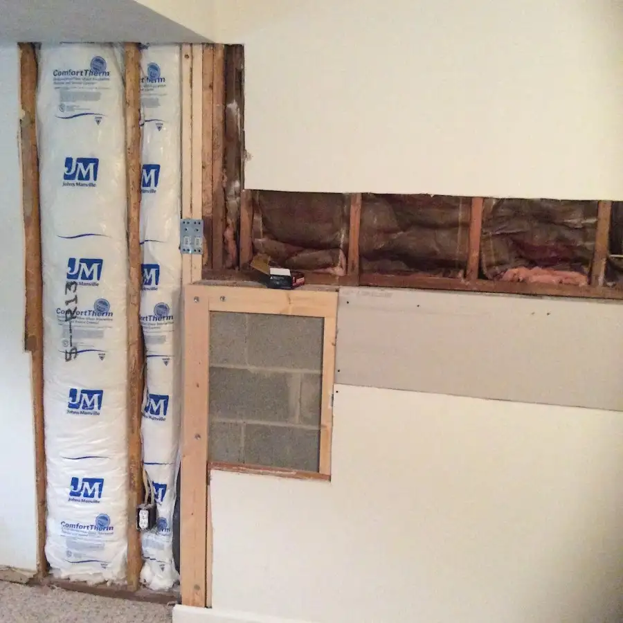 Wall insulation replacement during Odor Removal & Deodorization in Affton